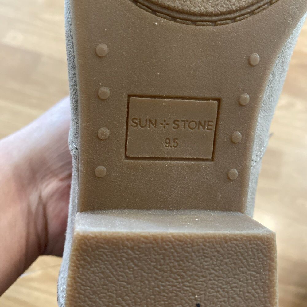 Sun + Stone Women's Adelinee Double Zip Ankle Booties Size 9.5 Mushroom NWOB - Picture 11 of 11